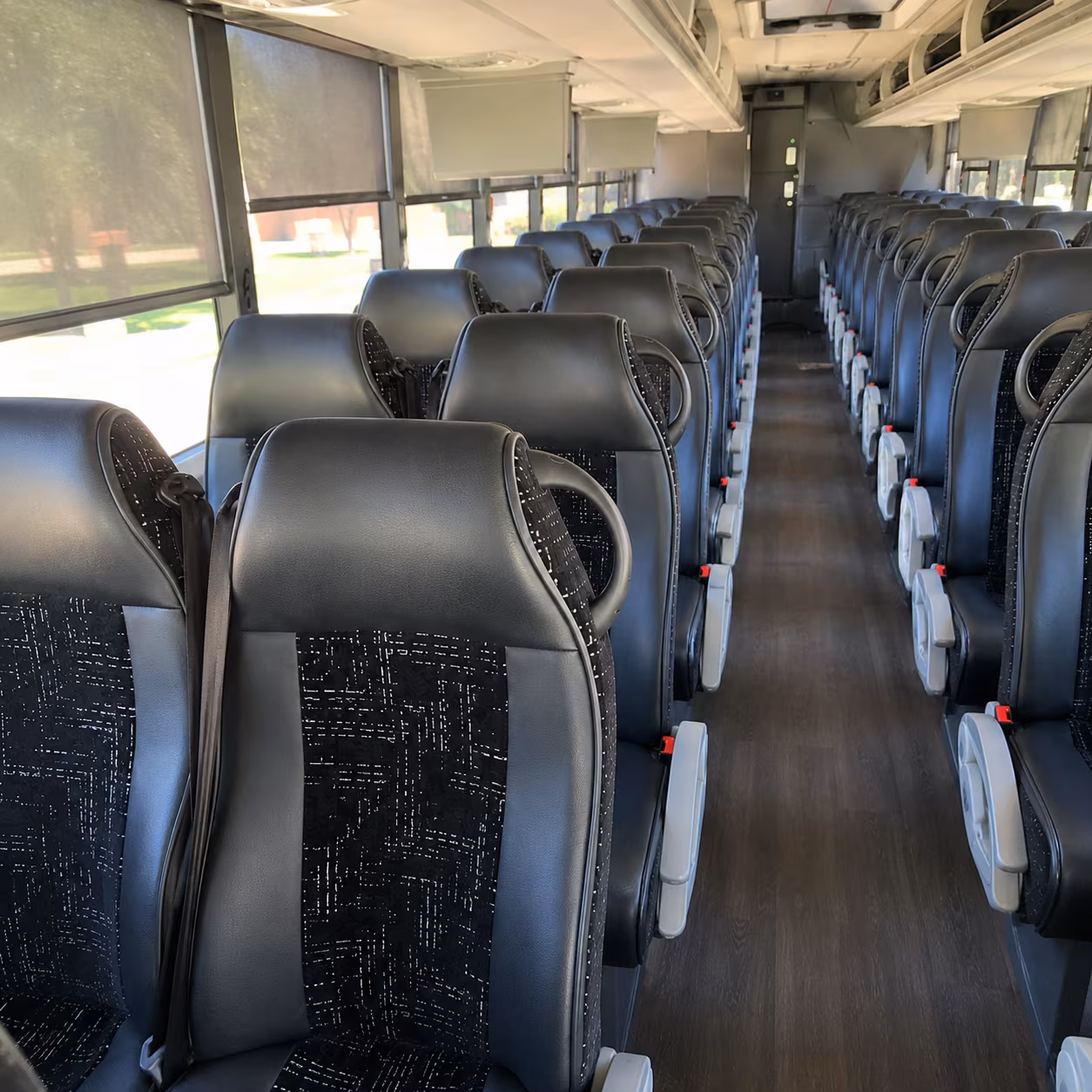 enid charter bus inside