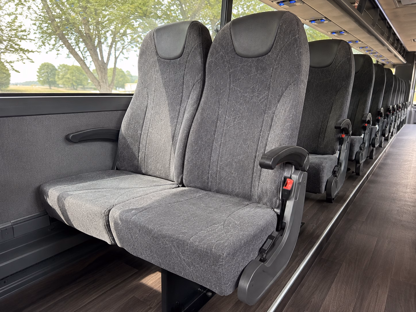 enid long distance transportation onboard seating