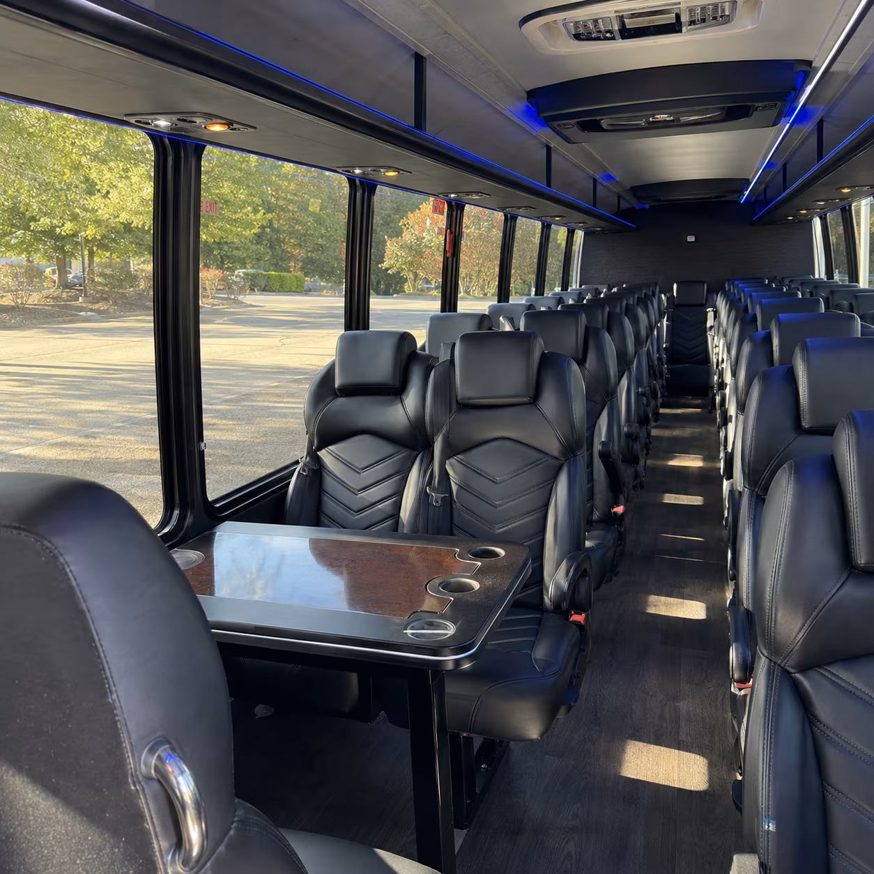 enid school event transportation onboard seating