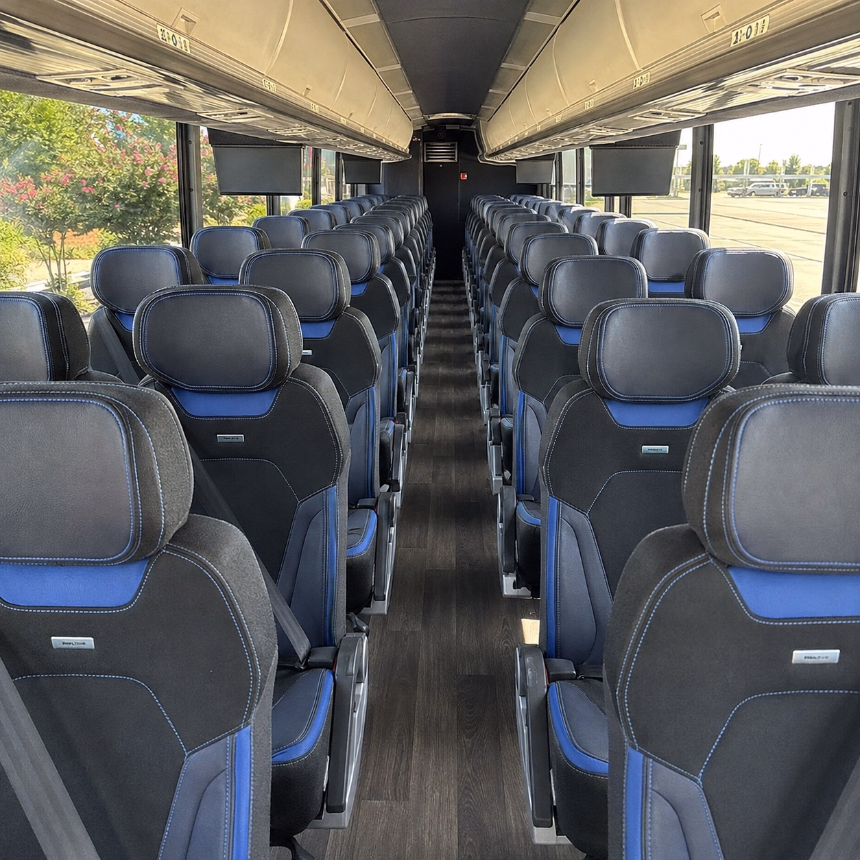 wichita comfortable charter buses for government military personnel