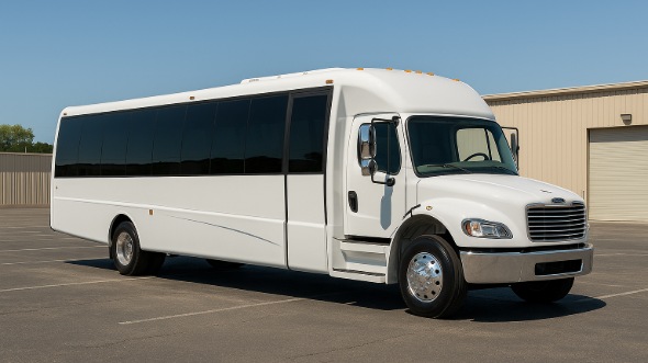 Exterior of Charter Bus Company Enid's 25 Passenger Mini bus in Enid