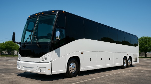 Exterior of Charter Bus Company Enid's 54 Passenger Charter Bus in Enid