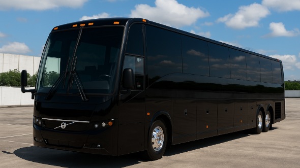 Exterior of Charter Bus Company Enid's 55 Passenger Charter Bus in Enid