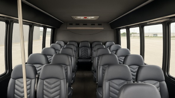 enid 18 passenger minibus inside