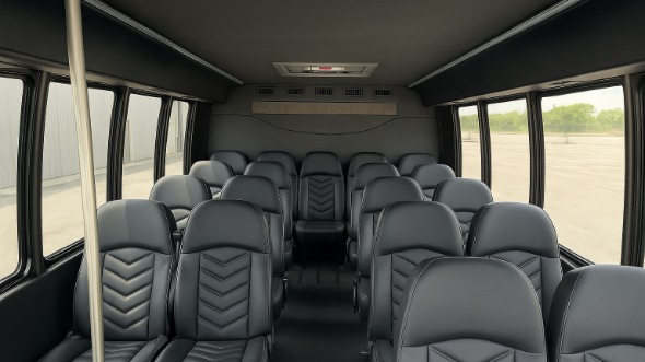 enid 20 passenger minibus inside