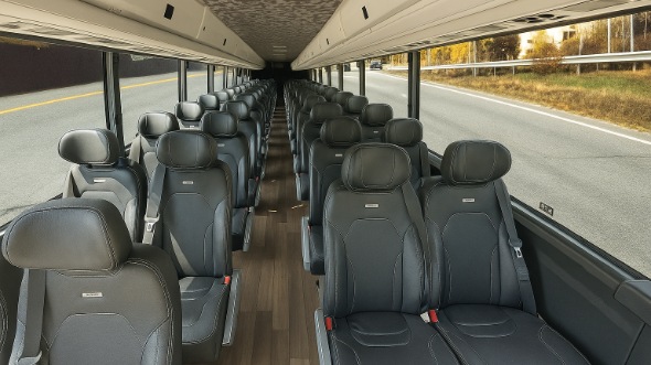 enid 25 passenger minibus inside