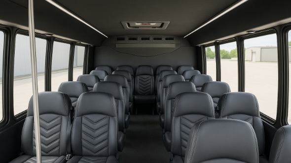 enid 35 passenger minibus inside